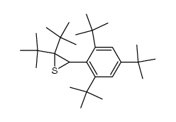 2,2-di-t-butyl-3-(2,4,6-tri-t-butylphenyl)thiirane Structure