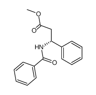 (R)-3-benzamido-3-phenylpropanoic acid methyl ester Structure