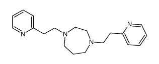 Hexahydro-1,4-bis[2-(2-pyridyl)ethyl]-1H-1,4-diazepine结构式