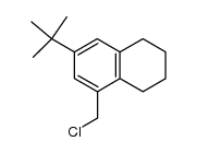 7-tert-butyl-5-chloromethyl-1,2,3,4-tetrahydronaphthalene结构式