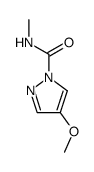 1H-Pyrazole-1-carboxamide,4-methoxy-N-methyl- structure