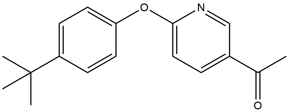 5-Acetyl-2-(4-(t-butylphenoxy) pyridine Structure