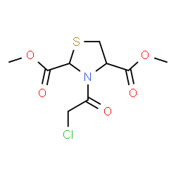 DIMETHYL 3-(2-CHLOROACETYL)-1,3-THIAZOLANE-2,4-DICARBOXYLATE结构式