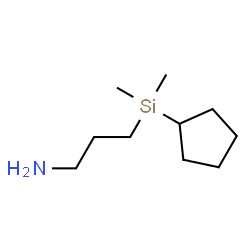 1-Propanamine,3-(cyclopentyldimethylsilyl)-(9CI) Structure