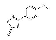 3-(4-methoxy-phenyl)-[1,4,2]dithiazol-5-one Structure