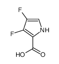 1H-Pyrrole-2-carboxylicacid,3,4-difluoro-(9CI) structure