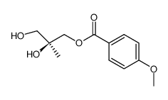(S)-3-((4-methoxybenzoyl)oxy)-2-methyl-1,2-propanediol结构式