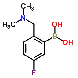 3-氟-5-((4-羰基哌啶-1-基)甲基)苯基硼酸结构式