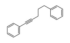 5-phenylpent-1-ynylbenzene结构式