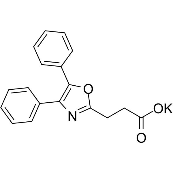 Oxaprozin, potassium salt结构式