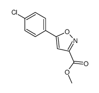 METHYL5-(4-CHLOROPHENYL)ISOXZOLE-3-CARBOXYLATE Structure