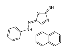 N-[(2-imino-4-naphthalen-1-yl-1,3-thiazol-5-ylidene)amino]aniline Structure