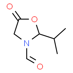 3-Oxazolidinecarboxaldehyde, 2-(1-methylethyl)-5-oxo- (9CI)结构式