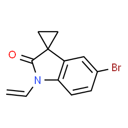 5'-溴-1'-乙烯基-1',2'-二氢螺[环丙烷-1,3'-吲哚] -2'-酮结构式
