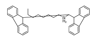 bis(9H-fluoren-9-yl)methyl-octylsilane Structure