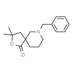 7-benzyl-3,3-dimethyl-2-oxa-7-azaspiro[4.5]decan-1-one图片