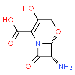 5-Oxa-1-azabicyclo[4.2.0]oct-2-ene-2-carboxylicacid,7-amino-3-hydroxy-8-oxo-,(6R-trans)-(9CI) Structure