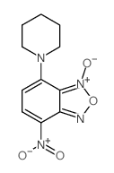 5-nitro-9-oxido-2-(1-piperidyl)-8-oxa-7-aza-9-azoniabicyclo[4.3.0]nona-2,4,6,9-tetraene Structure