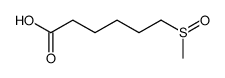 6-methylsulfinylhexanoic acid Structure