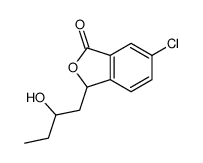 6-chloro-3-(2-hydroxybutyl)-3H-2-benzofuran-1-one结构式