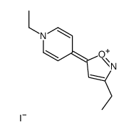 3-ethyl-5-(1-ethylpyridin-1-ium-4-yl)-1,2-oxazole,iodide Structure