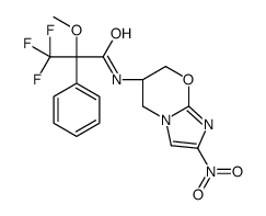 3,3,3-trifluoro-2-methoxy-N-[(6S)-2-nitro-6,7-dihydro-5H-imidazo[2,1-b][1,3]oxazin-6-yl]-2-phenylpropanamide结构式