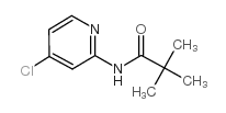 N-(4-氯吡啶-2-基)-2,2-二甲基丙酰胺结构式