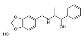 1,3-benzodioxol-5-ylmethyl-(1-hydroxy-1-phenylpropan-2-yl)azanium,chloride Structure