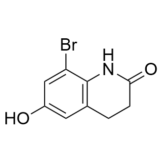 8-溴-6-羟基-3,4-二氢喹啉-2(1H)-酮结构式