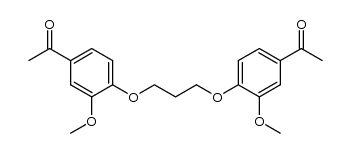 1,1'-(4,4'-(propane-1,3-diylbis(oxy))bis(3-methoxy-4,1-phenylene))diethanone结构式