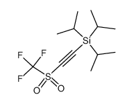 triisopropyl(((trifluoromethyl)sulfonyl)ethynyl)silane Structure