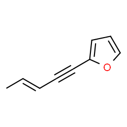 Furan, 2-(3-penten-1-ynyl)- (9CI) structure