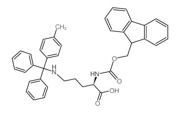 Fmoc-d-orn(mtt)-oh structure