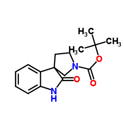 tert-Butyl 2-oxospiro[indoline-3,3'-pyrrolidine]-1'-carboxylate Structure