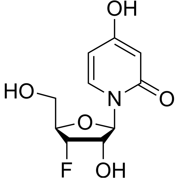 3’-Deoxy-3’-flluoro-3-deazauridine Structure