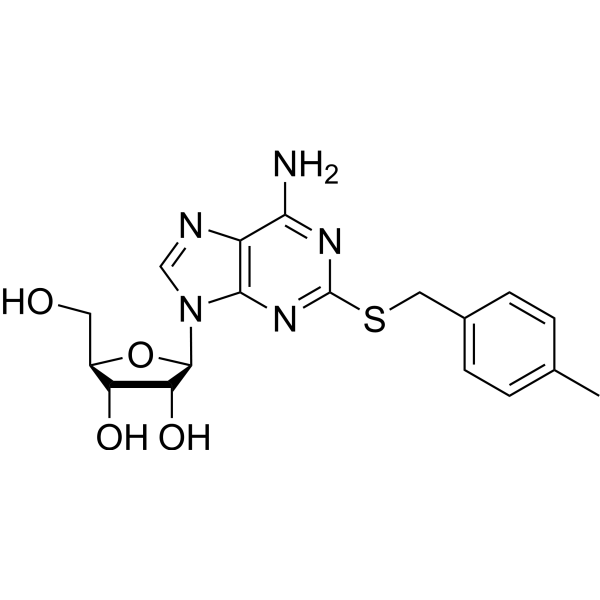 2-(4-Methylbenzyl)thioadenosine Structure