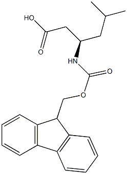 Fmoc-D-β-homoleucine structure