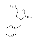 2(3H)-Furanone,dihydro-5-methyl-3-(phenylmethylene)- Structure