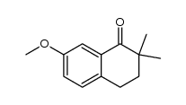 7-methoxy-2,2-dimethyl-3,4-dihydro-2H-naphthalene-1-one结构式