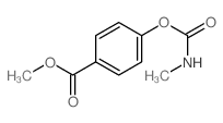 Benzoic acid,4-[[(methylamino)carbonyl]oxy]-, methyl ester结构式