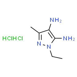 1H-Pyrazole-4,5-diamine,1-ethyl-3-methyl-,dihydrochloride(9CI)结构式