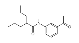 N-(3-acetylphenyl)-2-propyl-pentanamide Structure