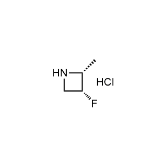 (2R,3R)-3-fluoro-2-methylazetidine hydrochloride Structure