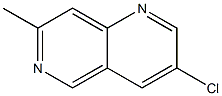 3-chloro-7-methyl-1,6-naphthyridine结构式