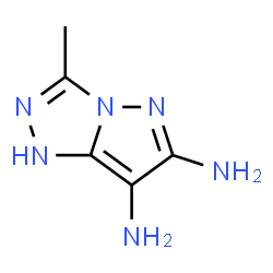 1H-Pyrazolo[5,1-c]-1,2,4-triazole-6,7-diamine,3-methyl- structure