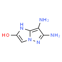 1H-Imidazo[1,2-b]pyrazol-2-ol,6,7-diamino- Structure