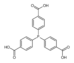 4-bis(4-carboxyphenyl)phosphanylbenzoic acid structure