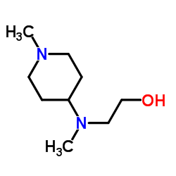 2-[Methyl(1-methyl-4-piperidinyl)amino]ethanol结构式