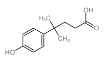 Benzenebutanoic acid,4-hydroxy-g,g-dimethyl- Structure