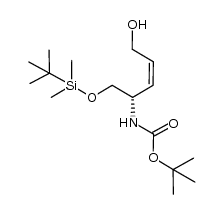 (4S,2Z)-5-(tert-Butyldimethylsilyloxy)-4-[(tert-butoxycarbonyl)amino]pent-2-en-1-ol Structure